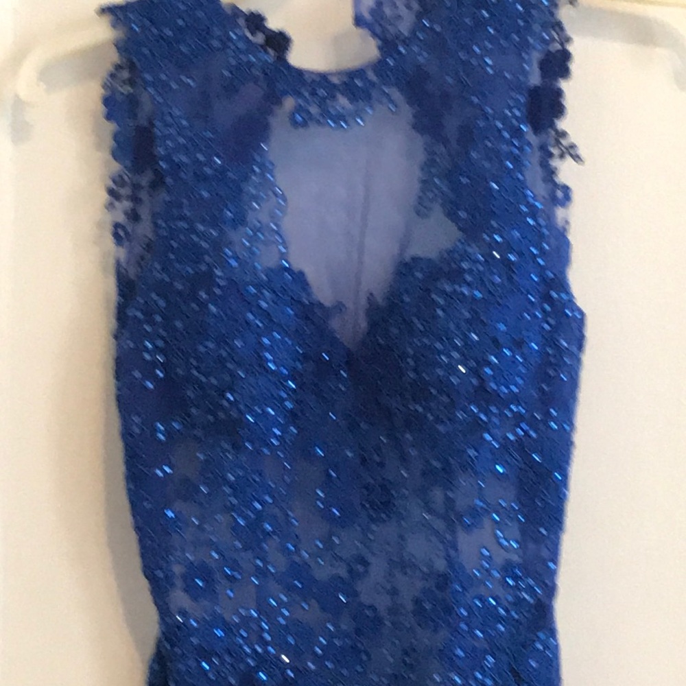 Beautiful blue prom dress